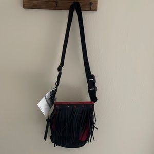 Just Me Genuine Leather crossbody with adjustable strap